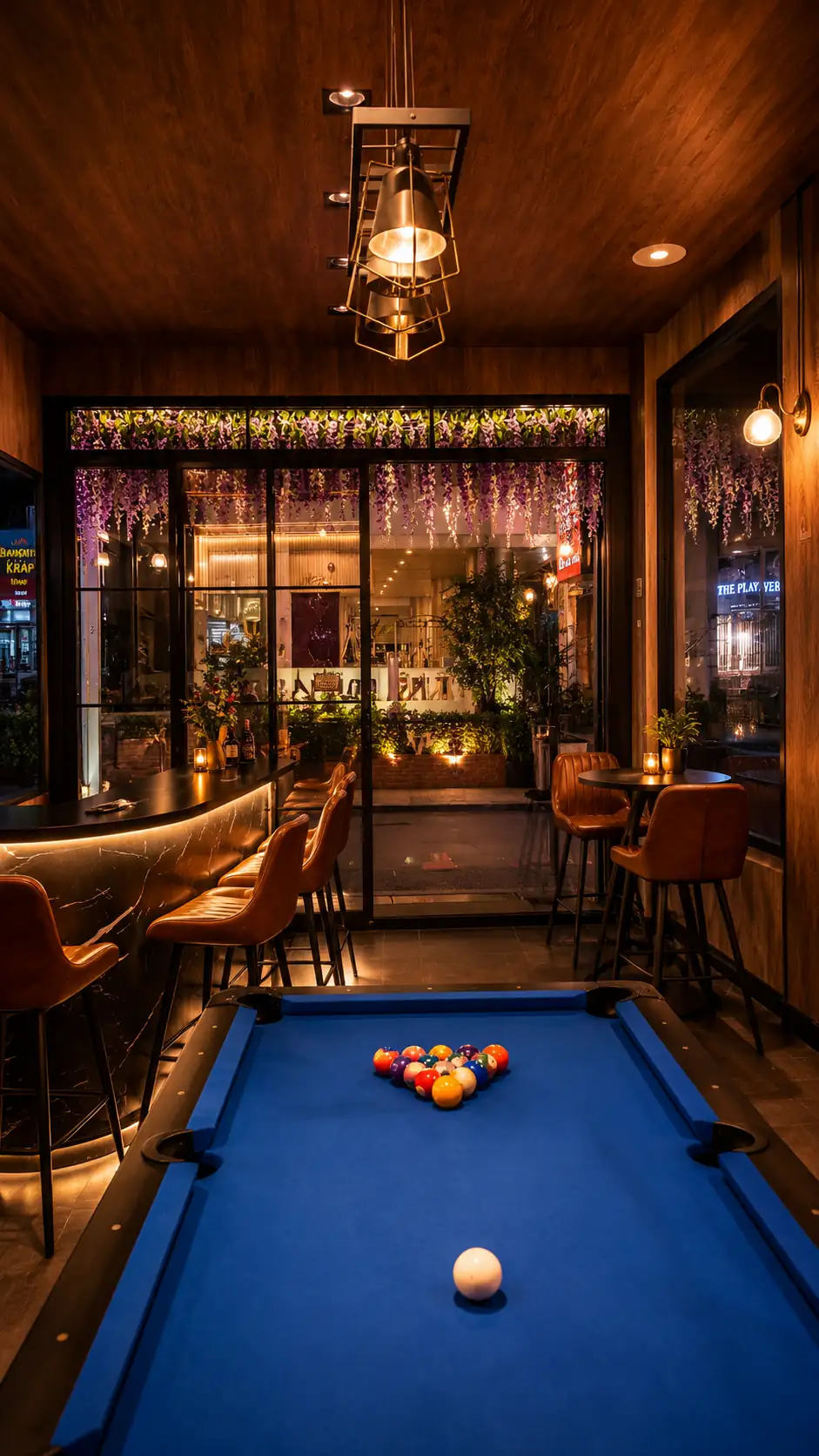 Photo: Google Maps via Google Maps Qian Qian Nuru Massage & Spa: lounge with a pool table